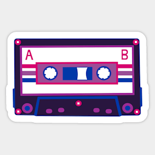 Bisexual Flag Cassette Sticker